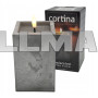 Светодиодная свеча на батарейках R6 15х8 см Concrete Effect Grey